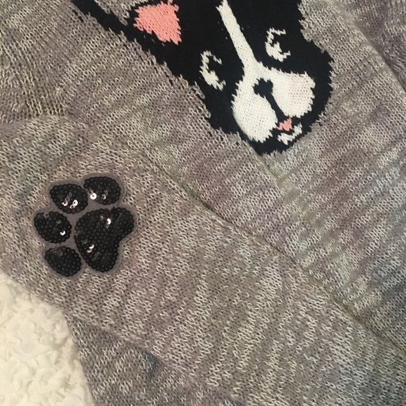Cute Dog Sequins Paw Pads Sweater - Picture 5 of 8